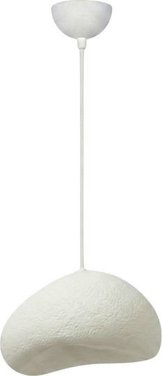 Megapap Loval Κρεμαστό Φωτιστικό Λευκό με Ντουί E27 32x27x120εκ.