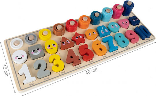 MalPlay Montessori Εκπαιδευτικό Παιχνίδι Γράμματα & Αριθμοί από Ξύλο 109783