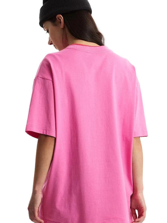 Vans Left Chest T-shirt Loose-pink VN000P1PFRQ