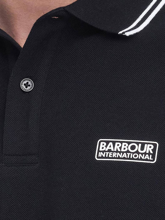 Tipped Polo T-shirt Λευκο- Μαυρο