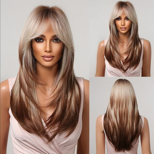 Animis Beauty Perucă Cu Păr Sintetic În Culoare Castanie 70cm