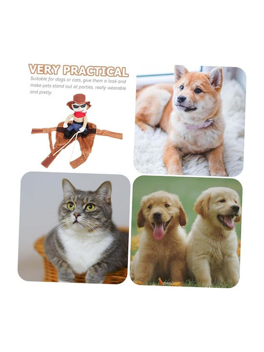 Animal Ganzkörperbekleidung für Hunde 18cm Cowboy-Kostüm