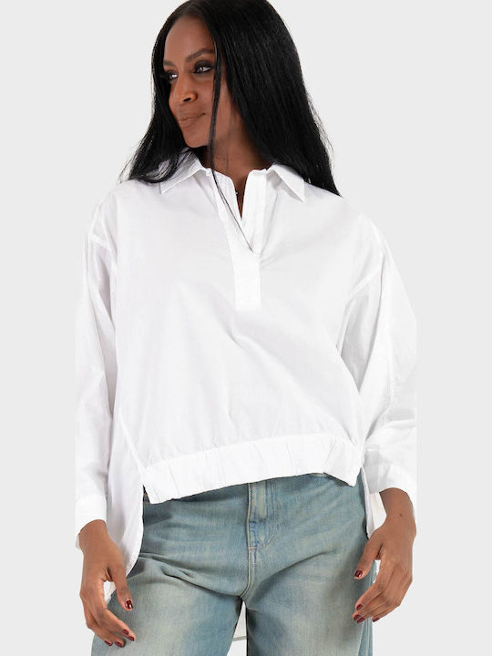 Women's Polo Blouse White