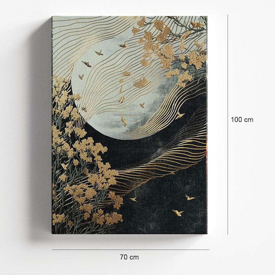 Megapap Golden Moon Panou Pe Pânză 70x100cm