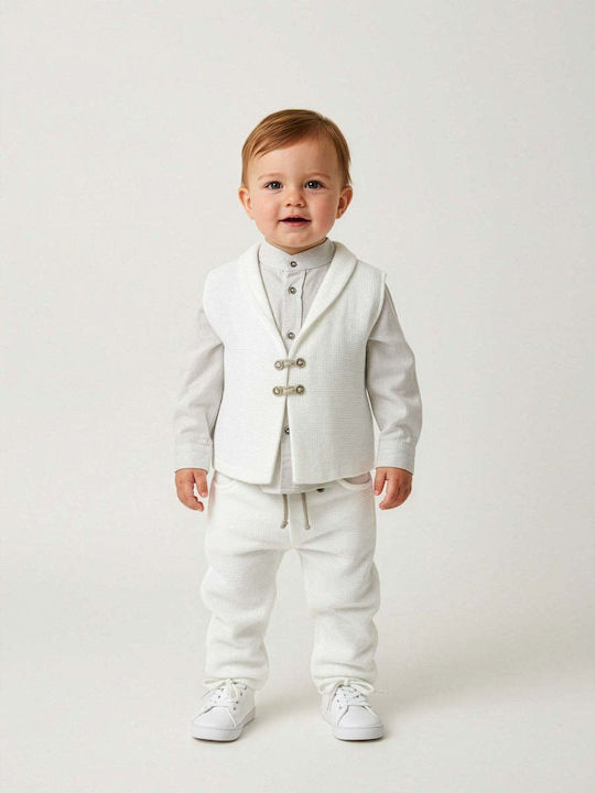 Kids Set with Pants Summer 4 Pieces White 100000AG1000438