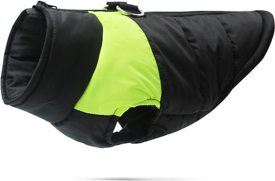 Green Fleece / Waterproof / Windproof Dog Coat with 58cm Back Length