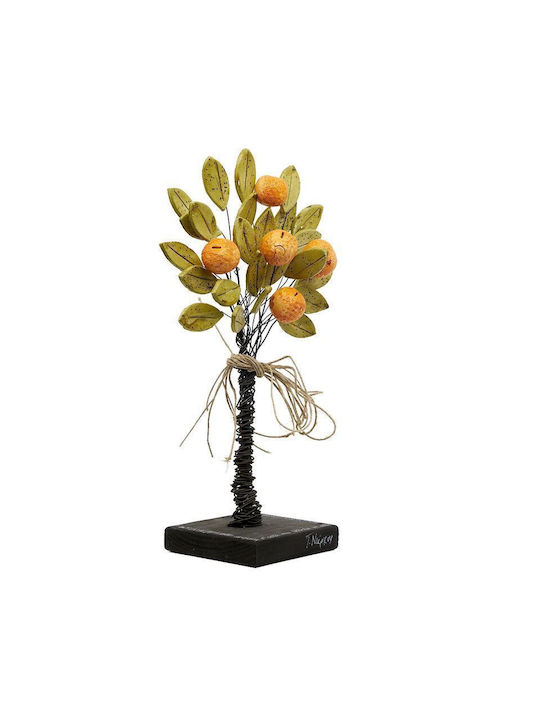 G. Niarxou Ceramic Handmade Decorative Orange 18x32