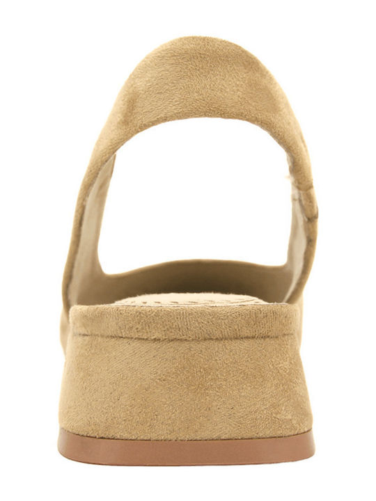 Suede Heels Brown