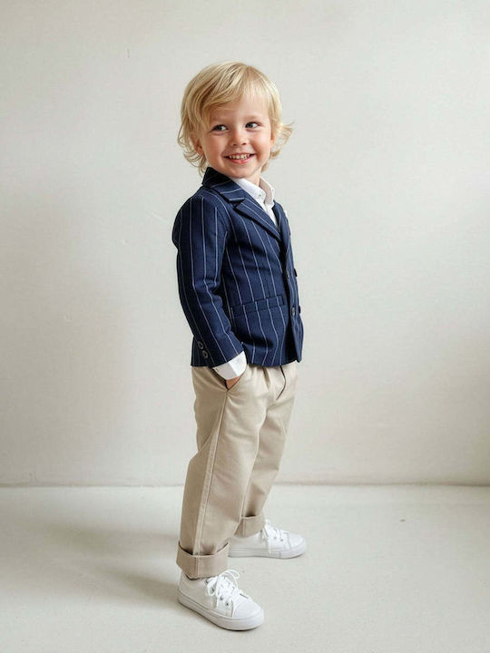 Kids Set With Pants & Coat Summer 6 Pieces Blue 100000AG1000441