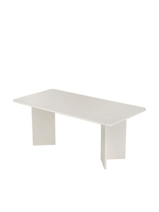 Linza Esszimmer- und Küchentisch Holz Weiß 180x90x75cm
