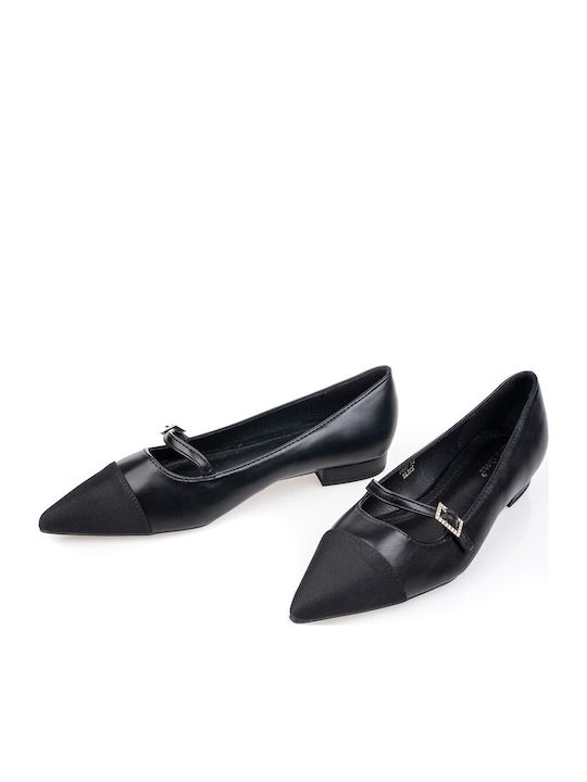 Women's Ballerina Shoes Pointed Toe in Black Colour