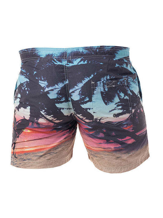 Costum De Baie Bărbați Pantaloni Scurți Albaștri