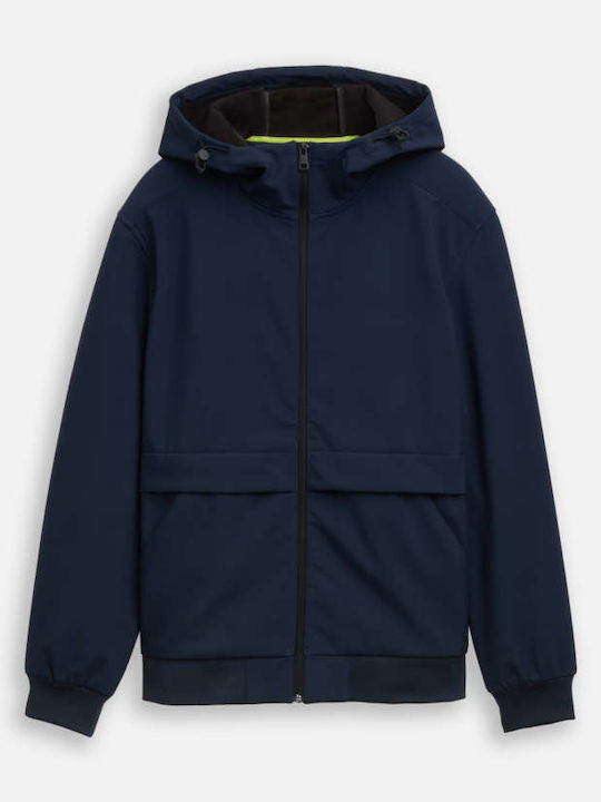 Winter Softshell Waterproof and Windproof Jacket Blue