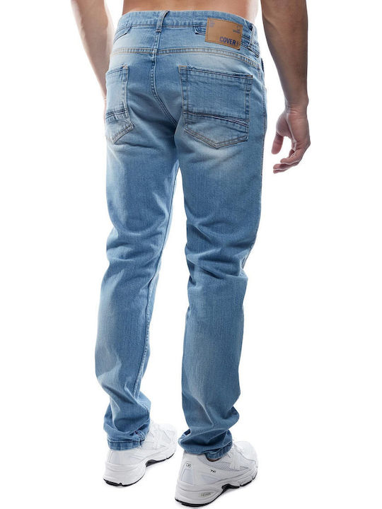 Men's Jeans Pants with Regular Fit Light Blue