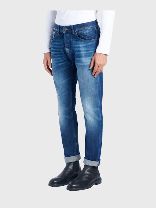 Ανδρικό Παντελόνι Τζιν με Regular Εφαρμογή Blue
