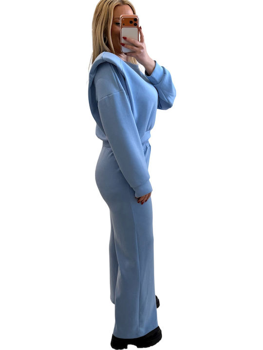 Women's Light Blue Set with Trousers