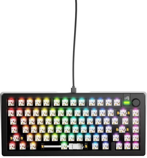 Glorious Gmmk 3 65% Custom Gaming Tastatur Barebone Iso Layout Schwarz