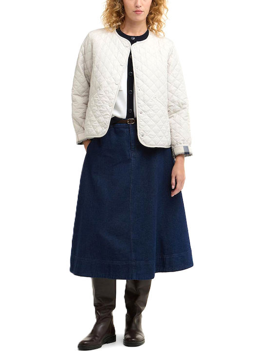 Long Women's Jacket for Winter Beige