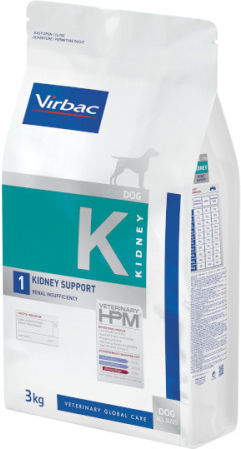 Virbac Kidney Support 3kg Trockenfutter für Hunde mit Huhn und Schweinefleisch