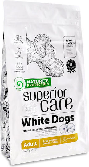 Nature's Protection Superior Care White Dogs 4kg Dry Food Grain-Free & Gluten-Free for Adult Small Breed Dogs with Lamb