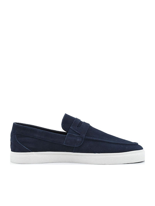 Suede Ανδρικά Loafers σε Μπλε Χρώμα