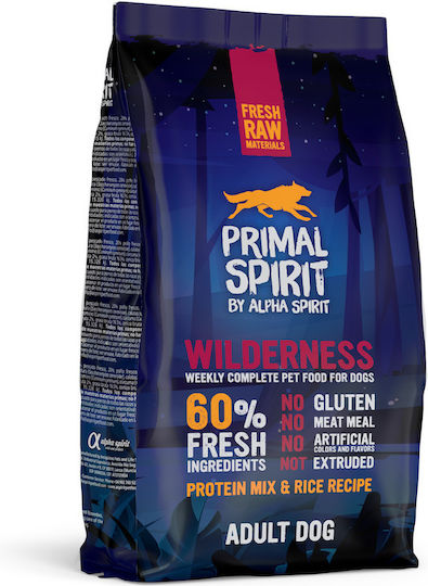 Alpha Spirit 1кг Суха Храна за Кучета с Месо, Риба и Ориз