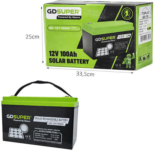 Μπαταρία UPS με Χωρητικότητα 100Ah και Τάση 12V fl-216721 1τμχ