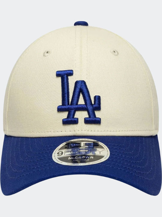 New Era La Dodgers Mlb Light Beige 9forty M-crown Cap Jockey Beige