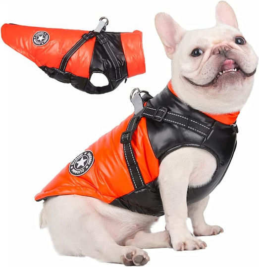 Animal Haine pentru câini Impermeabil Negru cu Lungimea Spateului 40 cm