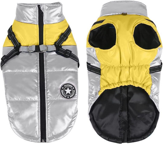 Animal Yellow Waterproof Dog Coat with 30cm Back Length
