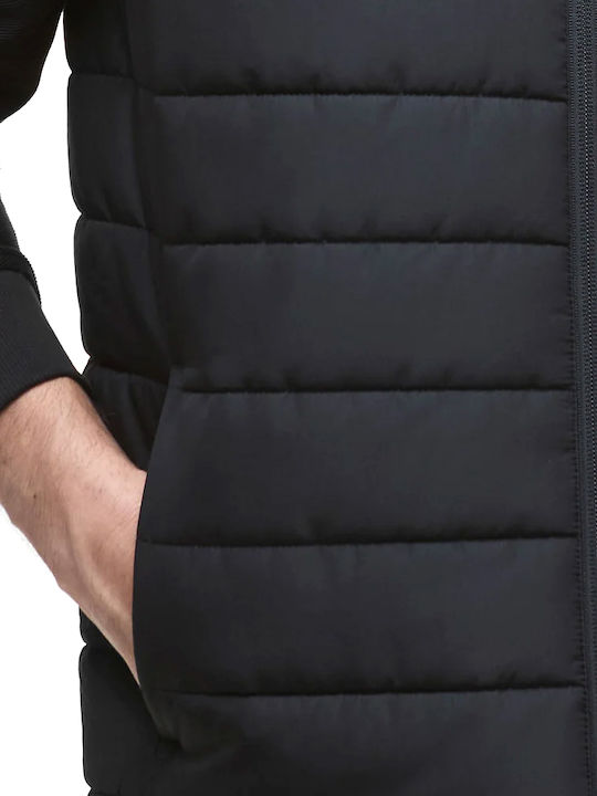 Geacă Puffer Fără Mâneci Neagră