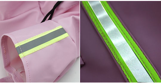 Animal Pink Waterproof Dog Coat with 35cm Back Length
