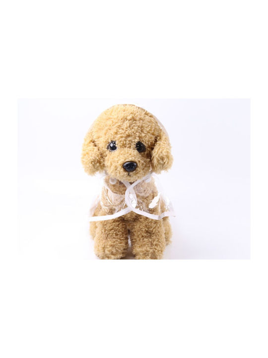Animal Transparent Waterproof Dog Coat with Hood with 22cm Back Length