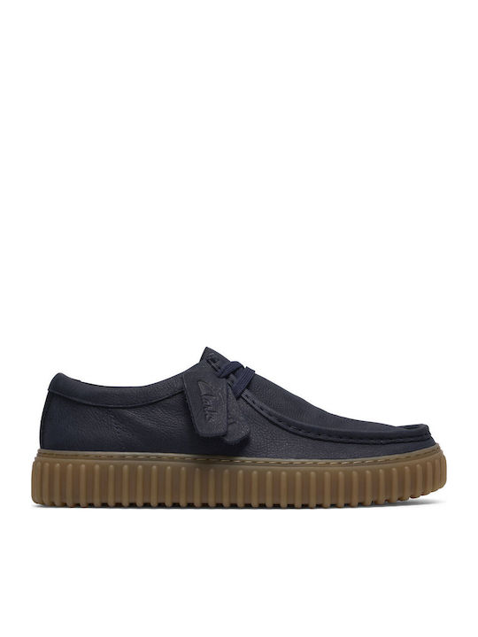 Torhill Lo Leather Men's Moccasins in Blue Colour