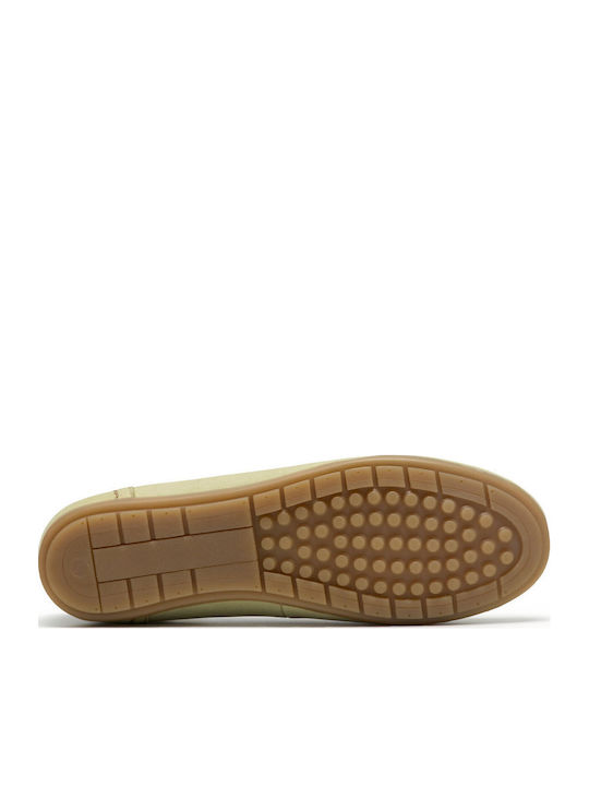 Sail Leather Men's Loafers in Green Colour