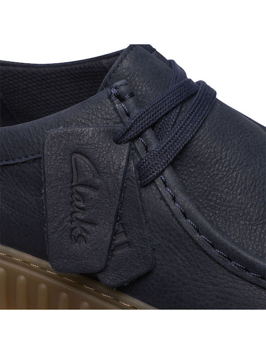 Torhill Lo Leather Men's Moccasins in Blue Colour
