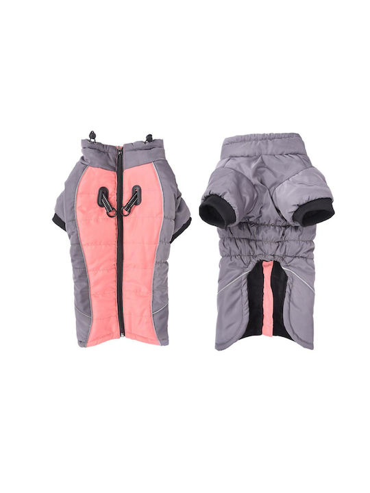 Wasserdichter Hundemantel Pink 60cm