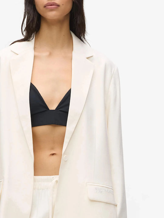Karl Lagerfeld Women's Blazer Off White