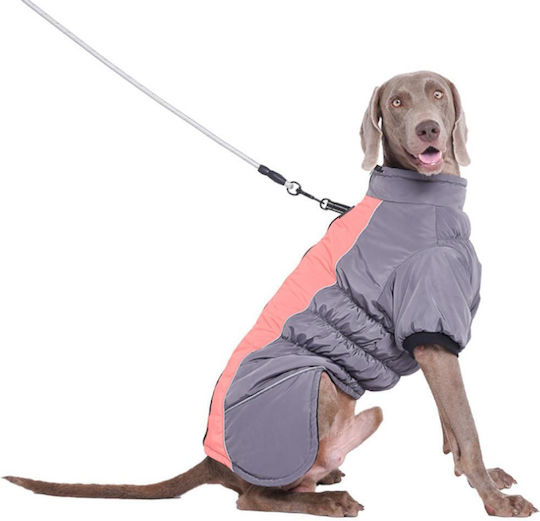 Animal Orange Waterproof Dog Coat with 36cm Back Length
