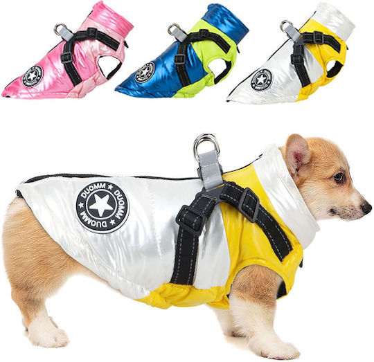 Animal Hundemantel Wasserdicht Gelb mit Rückenlänge 35 cm.