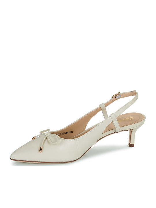 Heels with Strap Beige