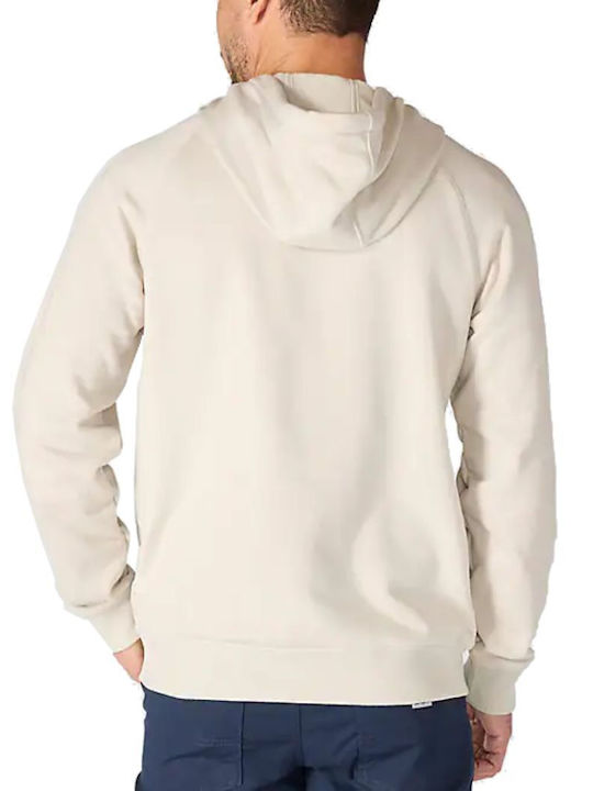 Signature Logo Sweatshirt With Beige Hood