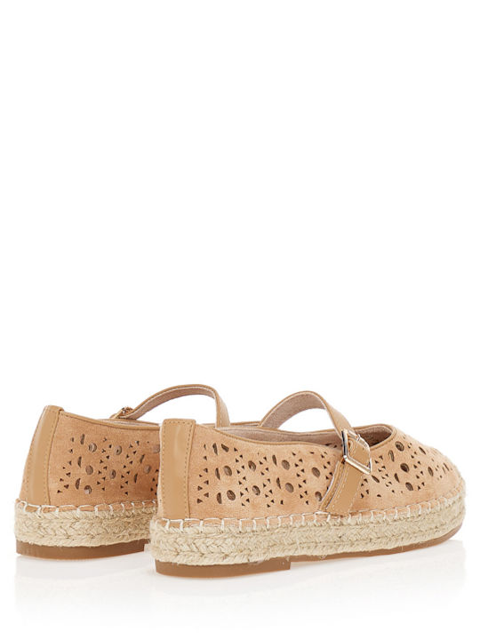 Wildleder Damen Espadrilles in Braun Farbe