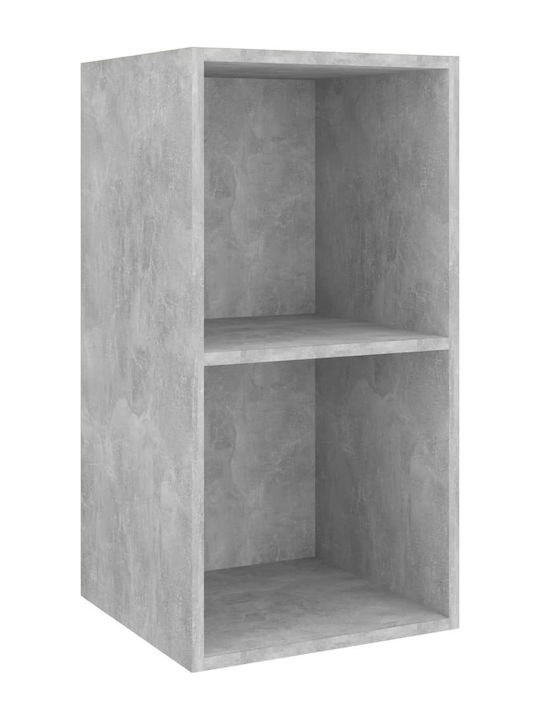 Grey Wall Shelf 37x37x72cm