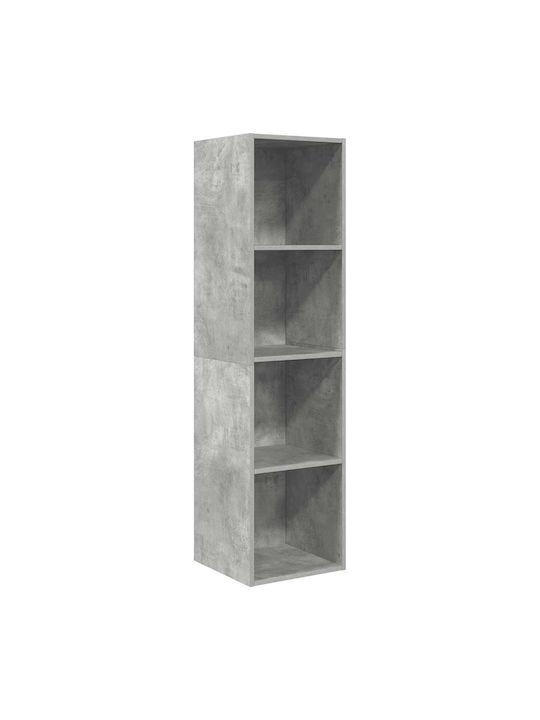 Grey Wall Shelf 37x37x72cm