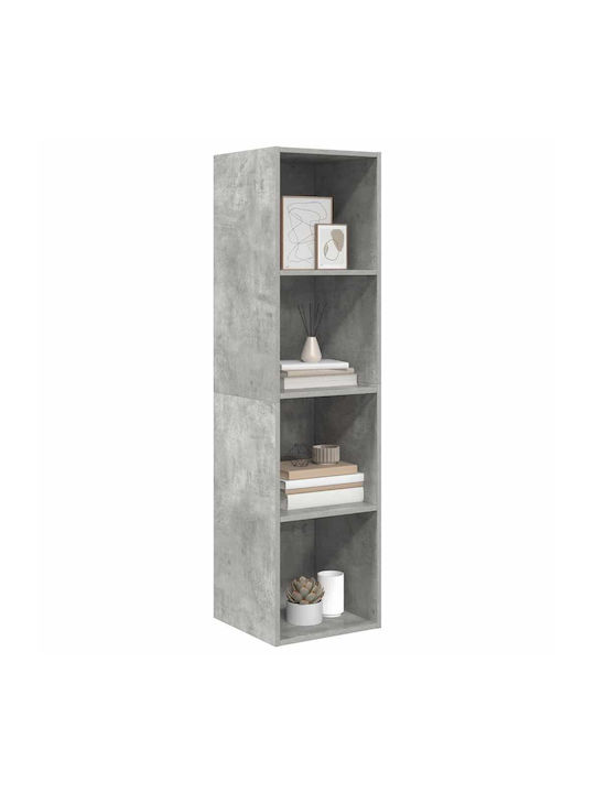 Grey Wall Shelf 37x37x72cm