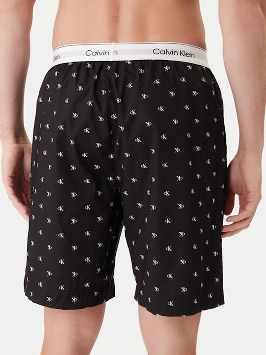 Calvin Klein Bermudă Pijamale de Vară pentru Bărbați din Bumbac Neagră