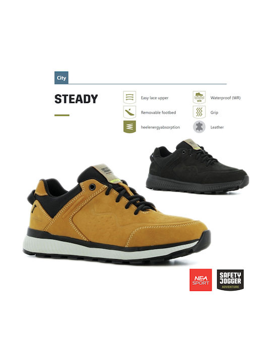 Safety Jogger Wasserdichte Arbeitsschuhe Schwarz