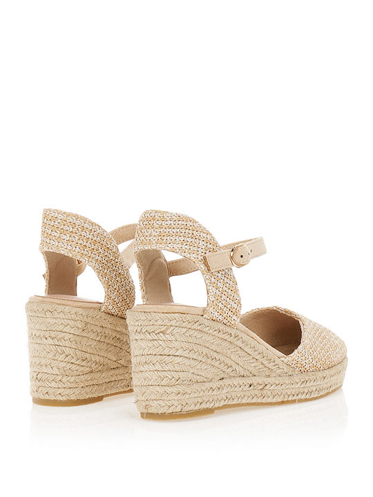 Sommer Damenplattformen Im Stil Espadrilles Braun