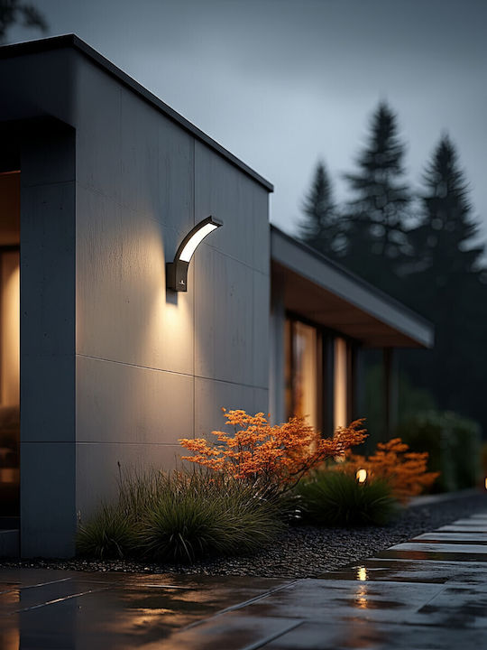 Maclean Energy Стенно Външно Осветително Тяло LED IP54 10W с Естествено бяло Светлина
